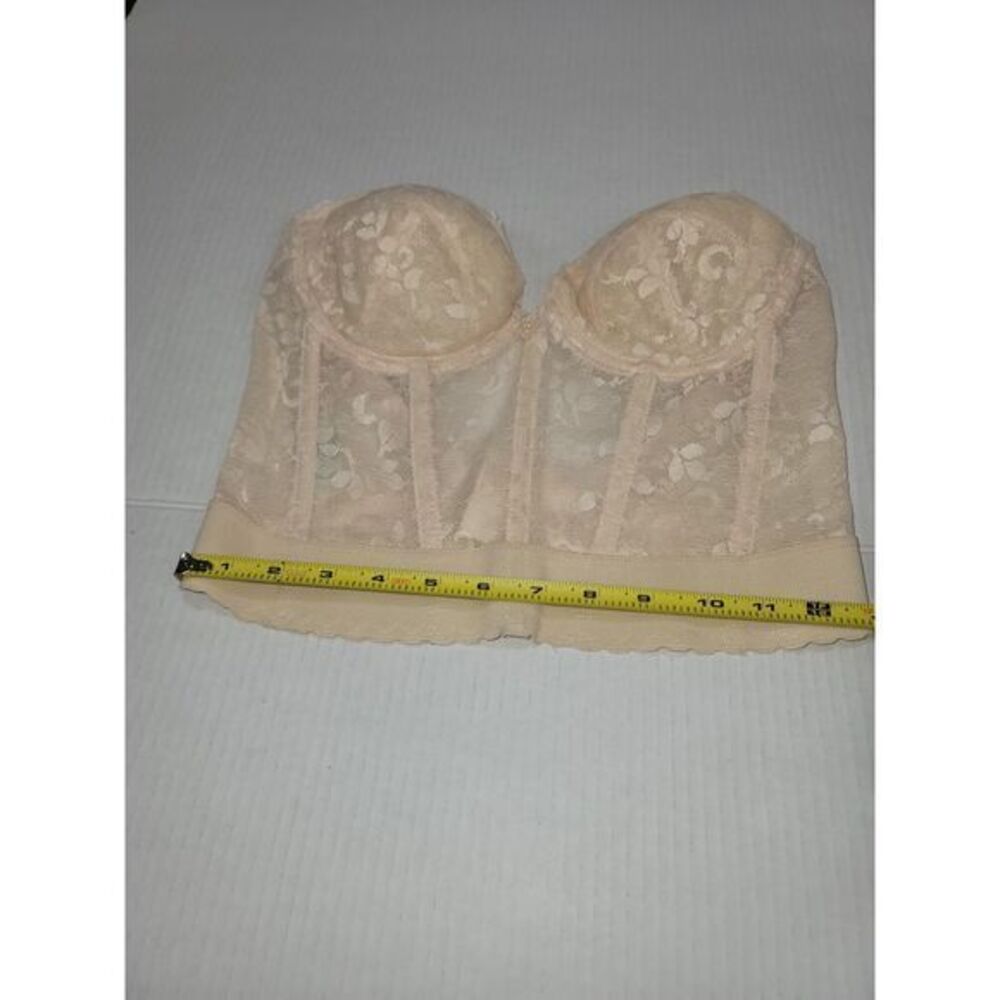 CARNIVAL vintage Size 36B Ivory Bustier corset Cropped bra Top 90s Lingerie NWOT - Picture 7 of 9